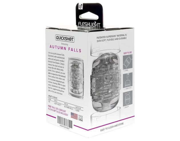 Fleshlight Quickshot Autumn Falls - utazó maszturbátor (átlátszó)