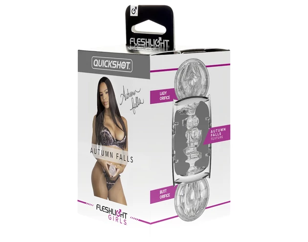 Fleshlight Quickshot Autumn Falls - utazó maszturbátor (átlátszó)