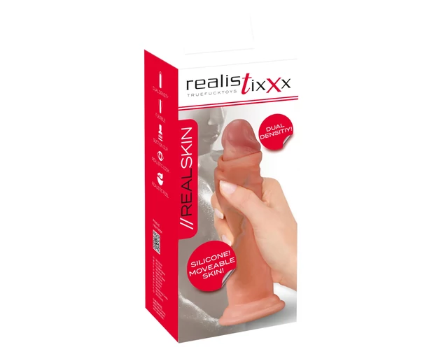 Realistixxx - élethű, dupla rétegű dildó (natúr)
