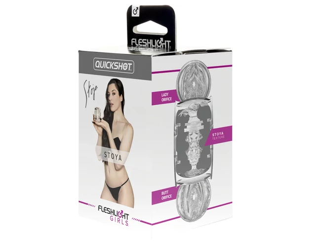 Fleshlight Quickshot Stoya - utazó maszturbátor (átlátszó)