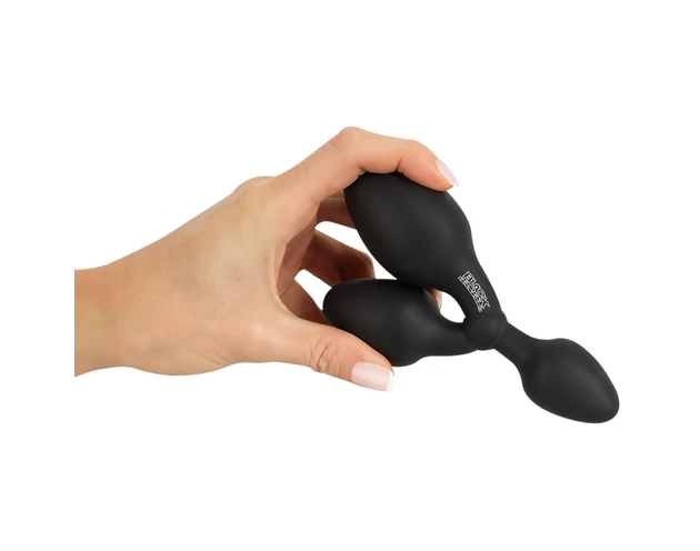 Black Velvets - tripla butt plug (fekete)