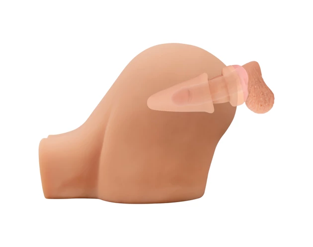 Nature Skin - anál plug és péniszköpeny (natúr)