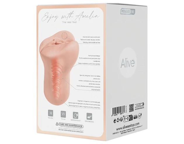Alive Amelia S - műpunci maszturbáror (natúr)