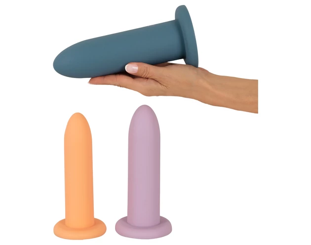 Three in a Row - dildó tréning szett - 3db (színes)