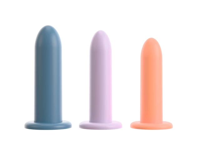 Three in a Row - dildó tréning szett - 3db (színes)