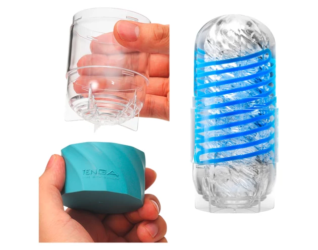 TENGA Spinner DX - maszturbátor (átlátszó)