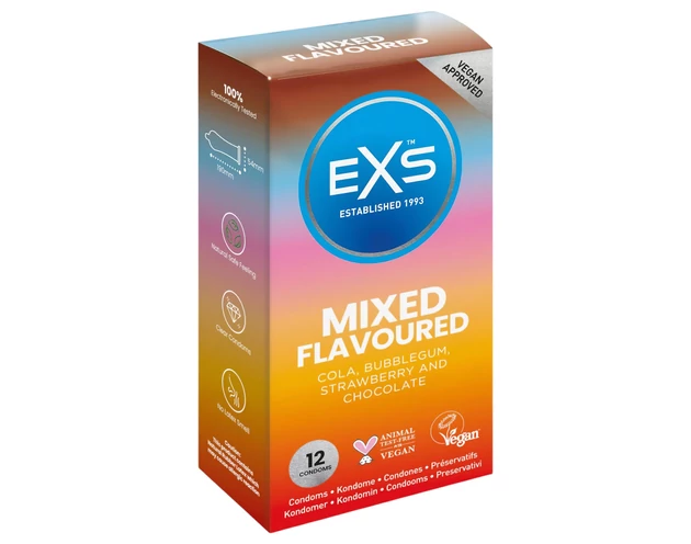 EXS Mixed - óvszer - vegyes ízű (12db)