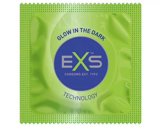 EXS Glow - világító óvszer (3db)