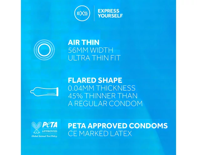 EXS Air Thin - latex óvszer (144db)