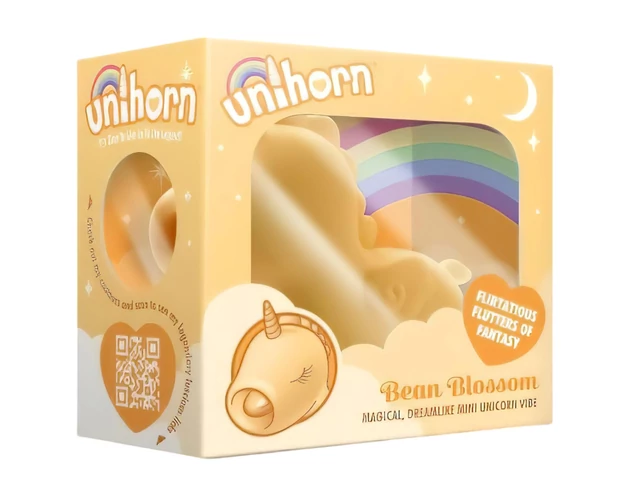 Unihorn Bean Blossom - akkus unikornis csiklóizgató (sárga)