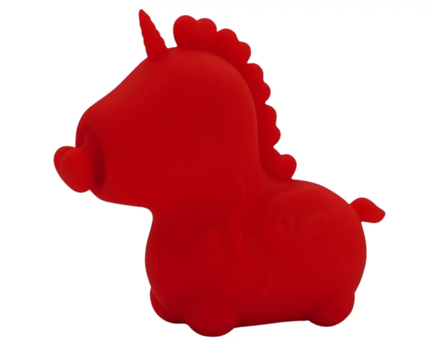 Unihorn Cupid's Beau - akkus unikornis csiklóizgató (piros)