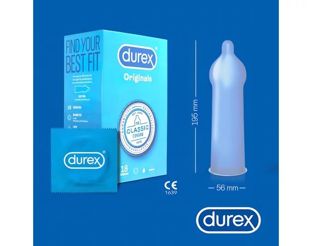 Durex Classic - óvszer (18db)