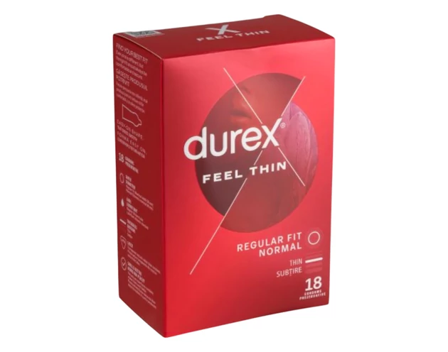 Durex Feel Thin - élethű érzés óvszer (18db)