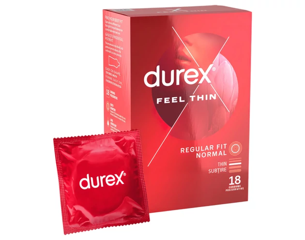 Durex Feel Thin - élethű érzés óvszer (18db)