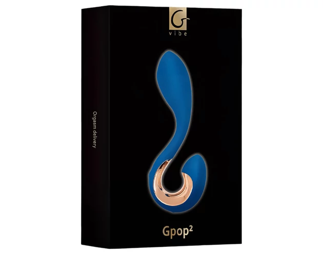 G-Vibe G-Pop 2 - akkus, vízálló G/P-pont vibrátor (kék)