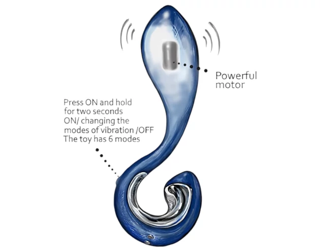 G-Vibe G-Pop 2 - akkus, vízálló G/P-pont vibrátor (kék)