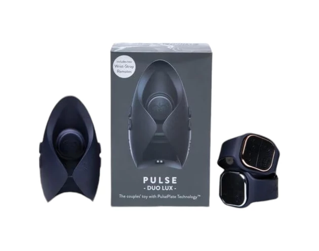 Pulse Duo Lux - akkus, rádiós maszturbátor-párvibrátor (szürke)