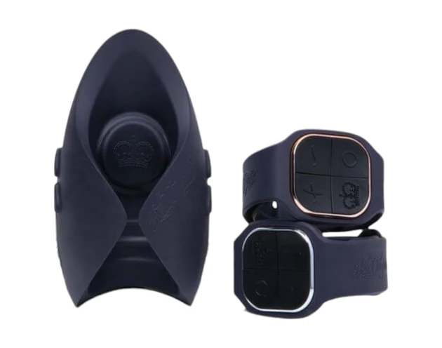 Pulse Duo Lux - akkus, rádiós maszturbátor-párvibrátor (szürke)