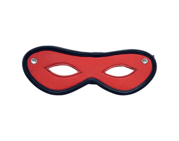 Rouge - valódi bőr nyitott szemmaszk (piros)