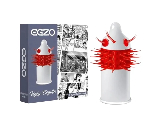 Egzo Ugly Coyote - hosszú tüskés óvszer (1db)