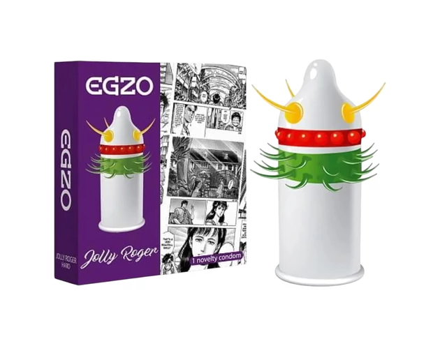 Egzo Jolly Roger - tüskés, pontozott óvszer (1db)