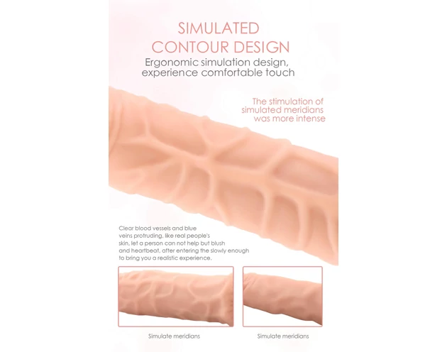 Lonely Max - élethű vibrátor (17cm) - natúr