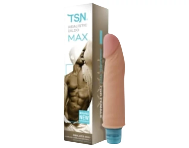 Lonely Max - élethű vibrátor (17cm) - natúr