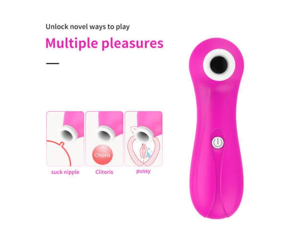Lonely Sucking Massager - léghullámos csiklóizgató (pink)