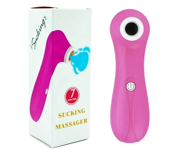 Lonely Sucking Massager - léghullámos csiklóizgató (pink)