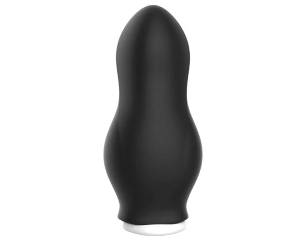 Lonely My-Dragon - akkus, szívó-rezgő maszturbátor (fekete)