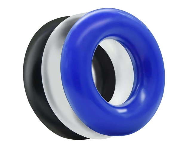 Lonely Stay Hard - péniszgyűrű szett - színes (3 részes)