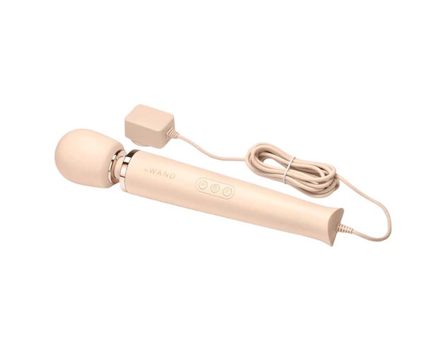 le Wand - exkluzív, hálózati masszírozó vibrátor (bézs)