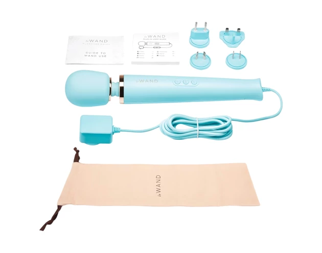 le Wand - exkluzív, hálózati masszírozó vibrátor (kék)