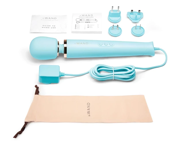le Wand - exkluzív, hálózati masszírozó vibrátor (kék)