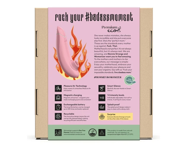 Womanizer Premium Eco limitált kiadás - akkus léghullámos csiklóizgató (pink)