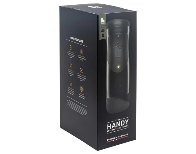 The Handy 1.1 - okos, hálózati, VR maszturbátor (fekete)
