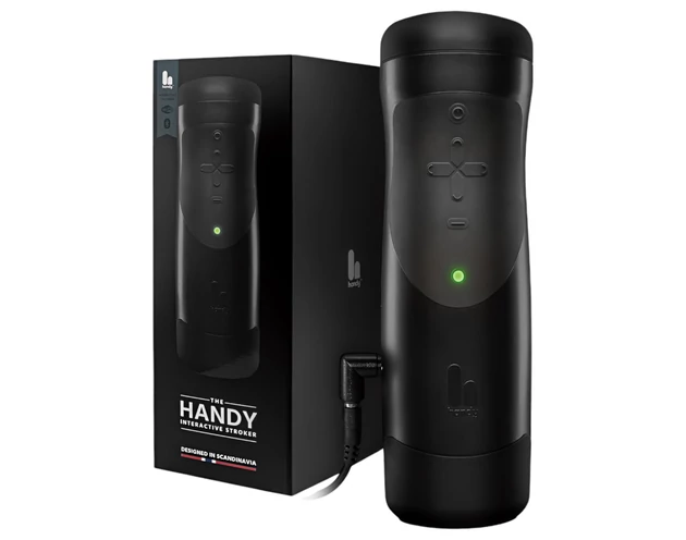The Handy 1.1 - okos, hálózati, VR maszturbátor (fekete)