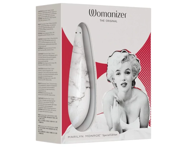 Womanizer Marilyn Monroe - léghullámos csiklóizgató (fehér)