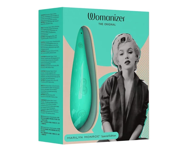 Womanizer Marilyn Monroe - léghullámos csiklóizgató (türkiz)