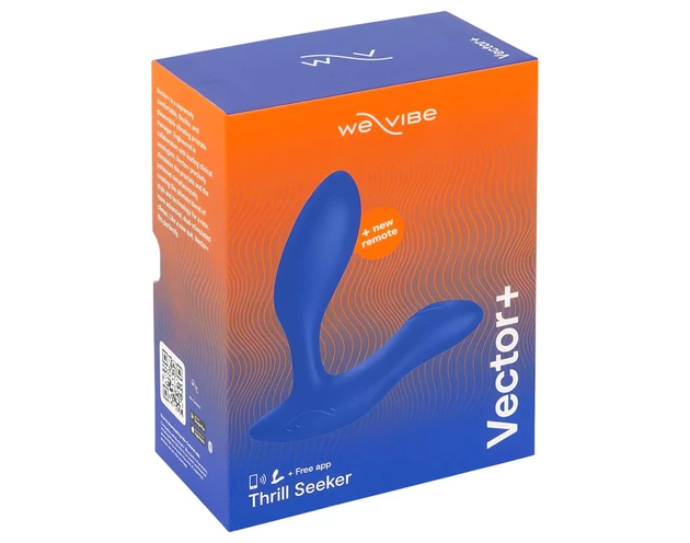 We-Vibe Vector+ - akkus, okos anál vibrátor (kék)
