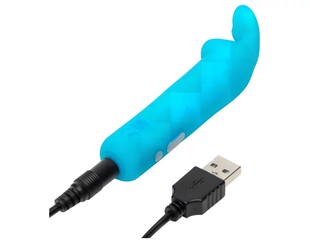 Happyrabbit Bullet - akkus, nyuszis rúdvibrátor (kék)