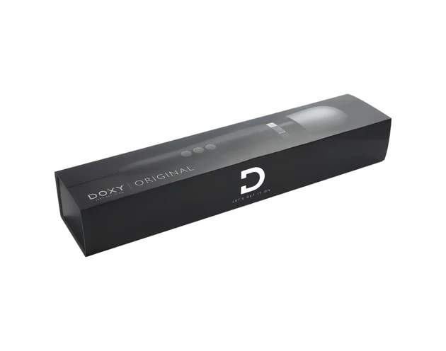 Doxy Wand Original - hálózati masszírozó vibrátor (fekete)