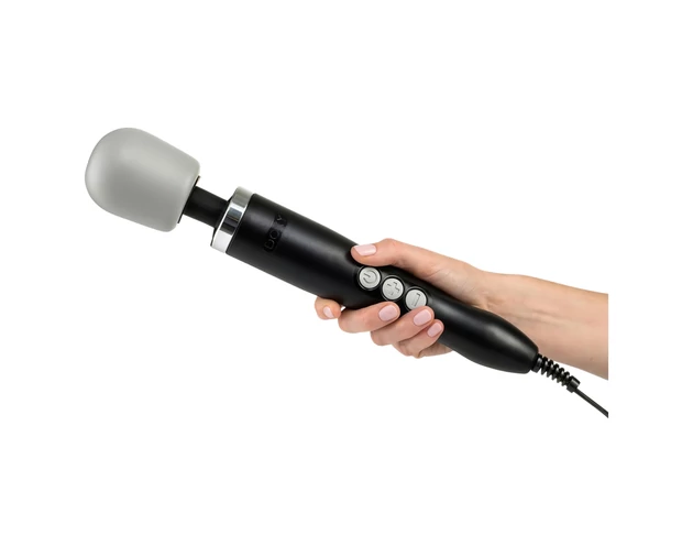 Doxy Wand Original - hálózati masszírozó vibrátor (fekete)