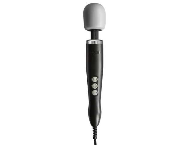 Doxy Wand Original - hálózati masszírozó vibrátor (fekete)