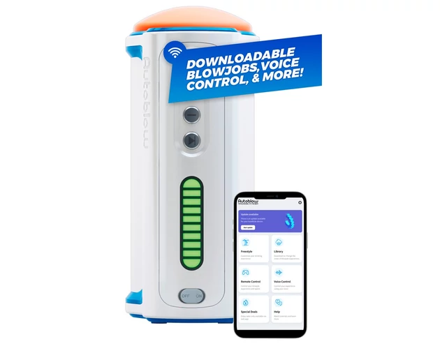 Autoblow AI+ - száj maszturbátor mesterséges intelligenciával (fehér)