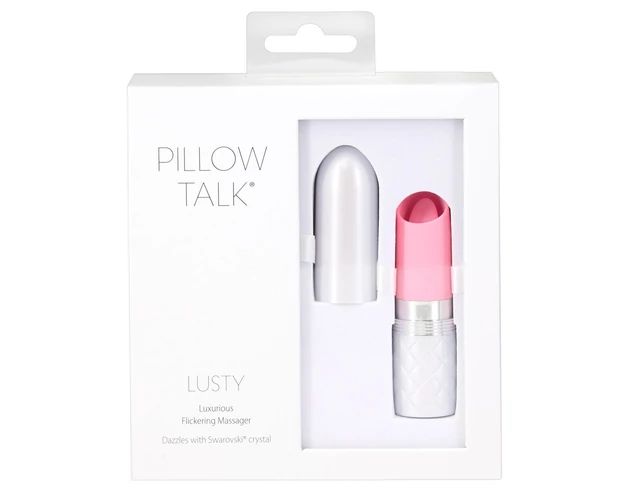 Pillow Talk Lusty - akkus, nyelves rúdvibrátor (pink)