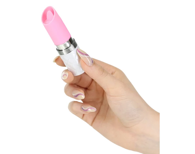 Pillow Talk Lusty - akkus, nyelves rúdvibrátor (pink)