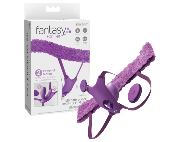 Fantasy For Her - hordható, beépített G-pont vibrátor (lila)