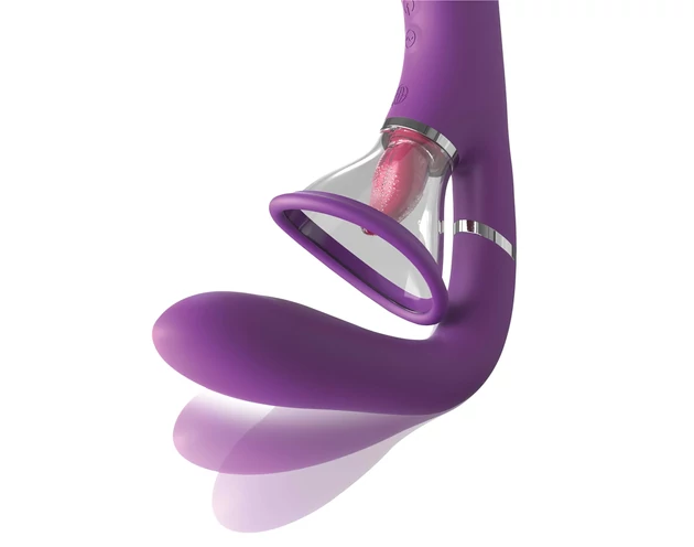 Fantasy For Her - 4 motoros G-pont és csikló vibrátor (lila)