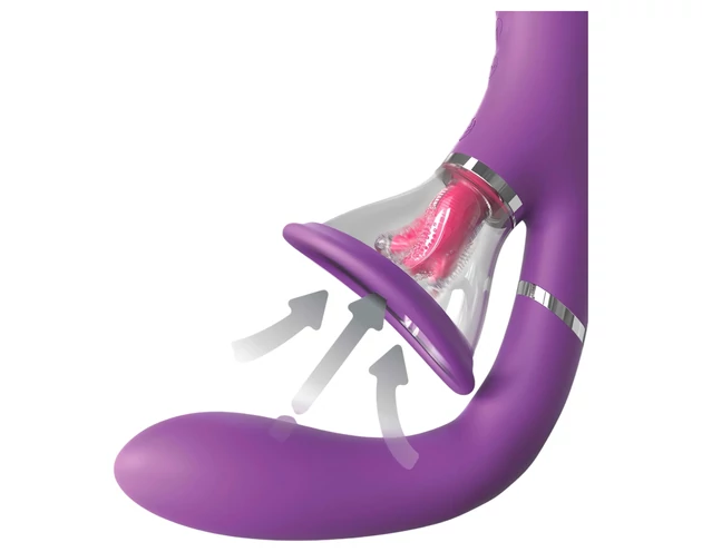 Fantasy For Her - 4 motoros G-pont és csikló vibrátor (lila)